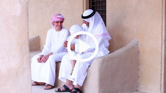 Kids enjoying grandfathers company