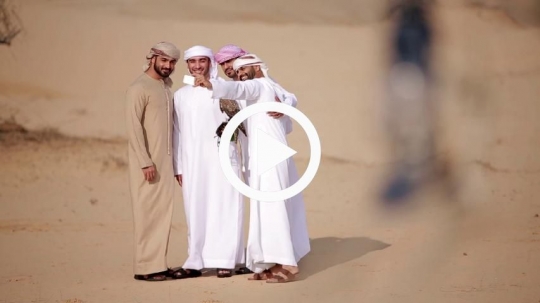 Taking a happy selfie together