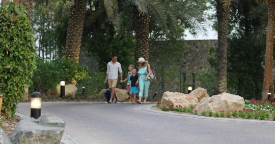 European Family walking together |-