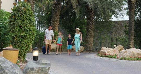 Western Family leaving the resort|-