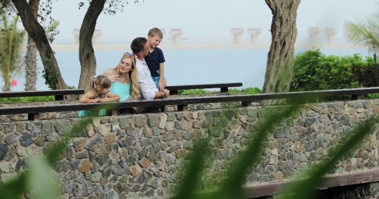 Western Family spending time together at the bridge |-
