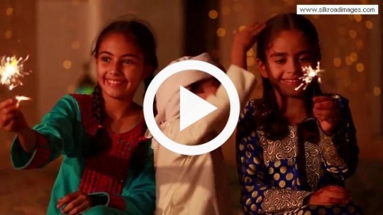 kids celebrating the festive season