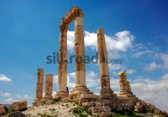 Hercules Temple at Amman Citadel with Ancient Columns