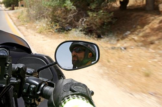 Motorbike Rear Mirror View