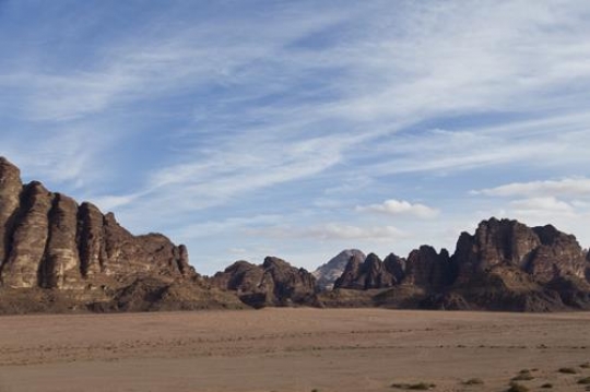 Lawrences Seven Pillars of Wisdom in Wadi Rum, Jordan