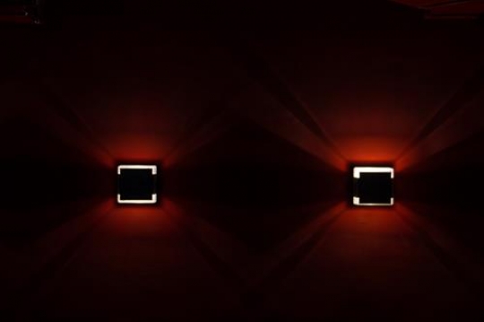 headlights of a car