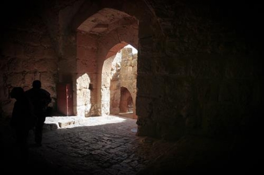 Inside of Ajloun fortress. Ara