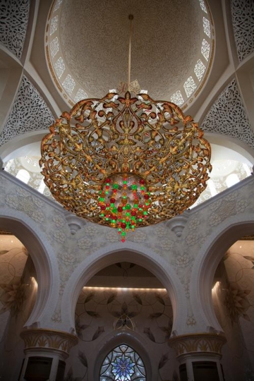 chandelier in a mosque