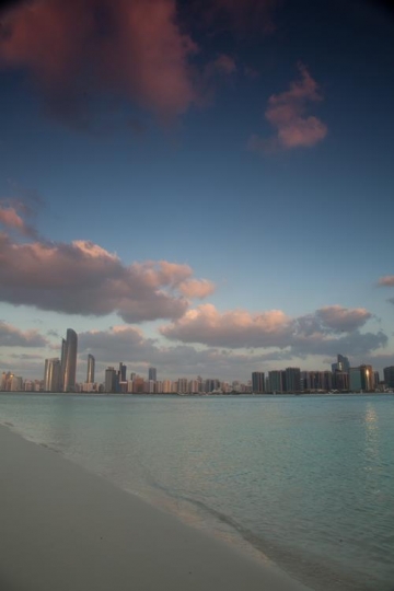 a distant view of the city