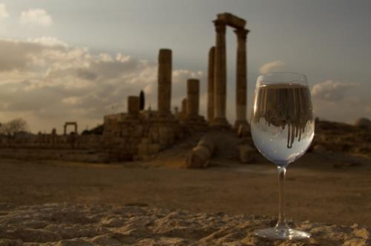 Citadel reflection on glass