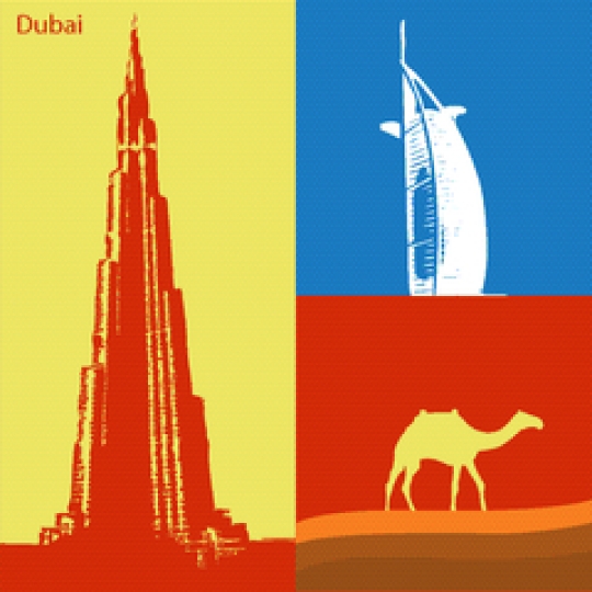 pop art of Dubai