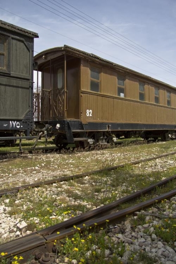Ottoman Train carts, Wooden and metal train wagon in Amman,Jordan