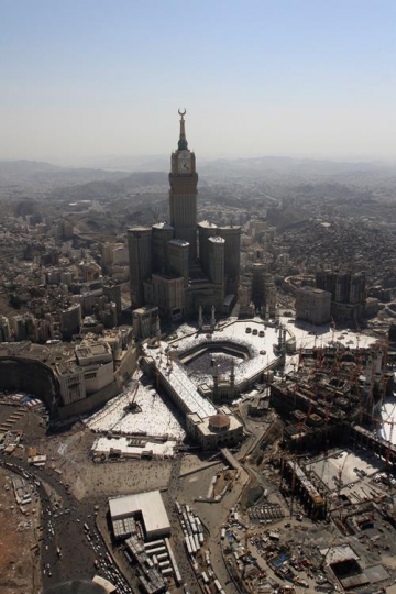 Makkah Clock view from plane