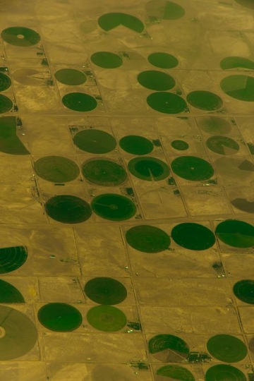 view of the crop circles creat