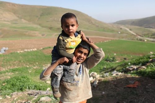 Happy little boys are playing.
