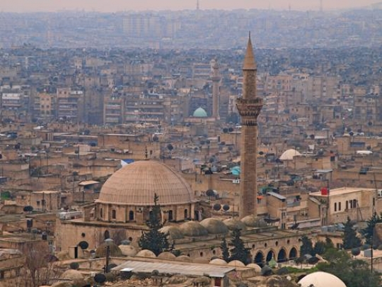 very old mosque in aleppo 