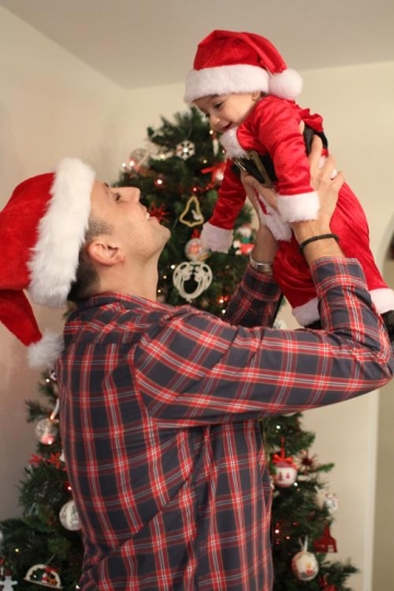 Newborn baby with Santa Hat, h