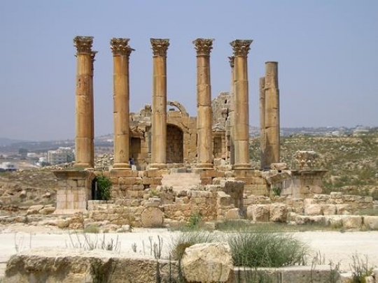 Ancient pillars in Jarash