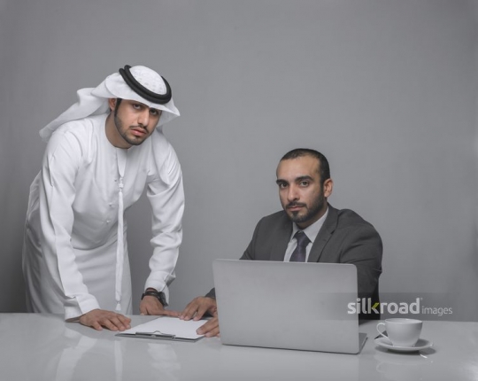 Colleagues working together