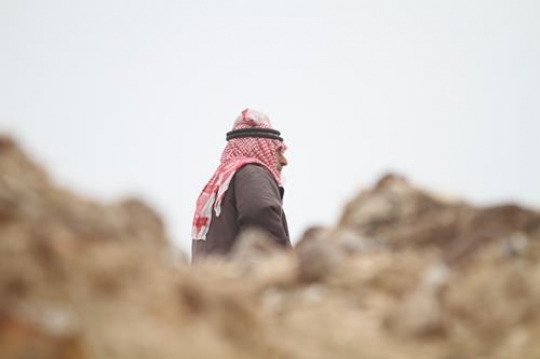 old man at Bab al-shams