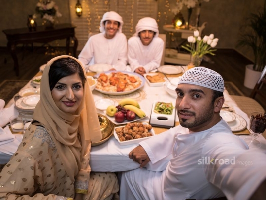 family taking selfie|-