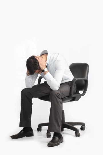 Businessman feels failure