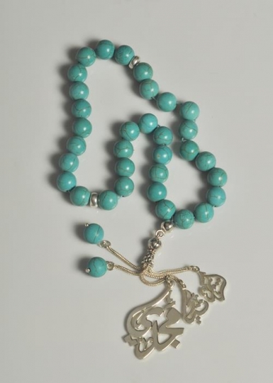 close-up of islamic rosary