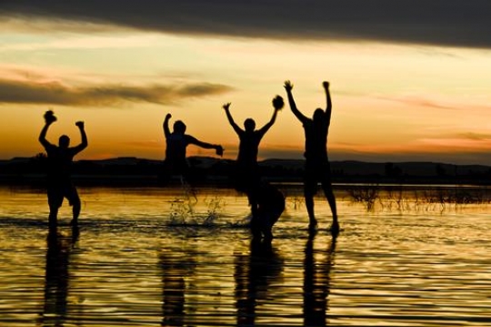 Silhouette Happy People