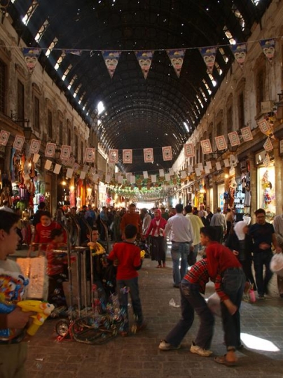 people in a local market