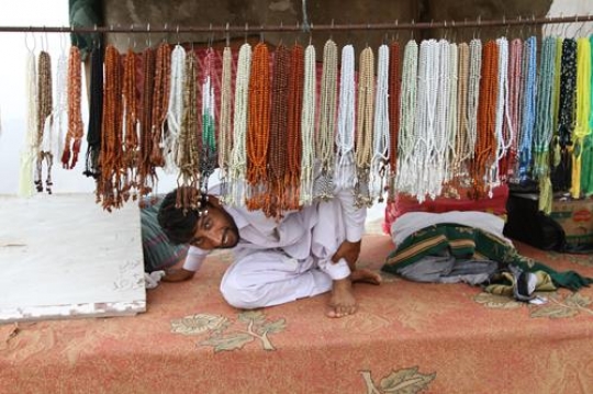 Rosaries seller in mecca