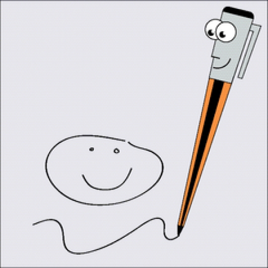 cartoony pen