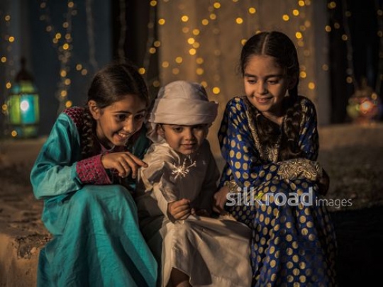Kids celebrating the occasion|-