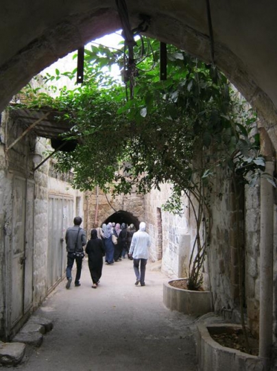Narrow streets of Nablus