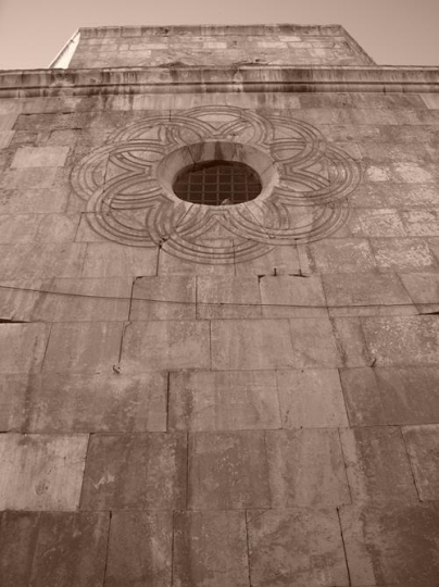 ornament on old wall