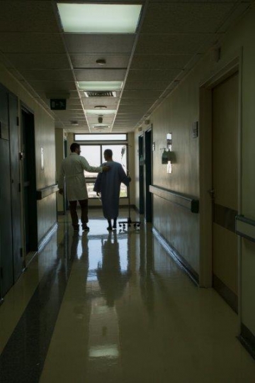 Doctor and Patient Walking