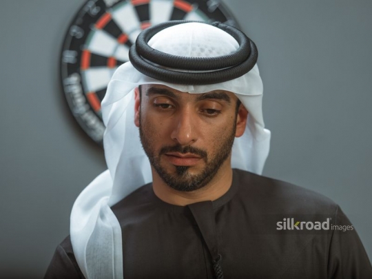 Arabian man in deep focus