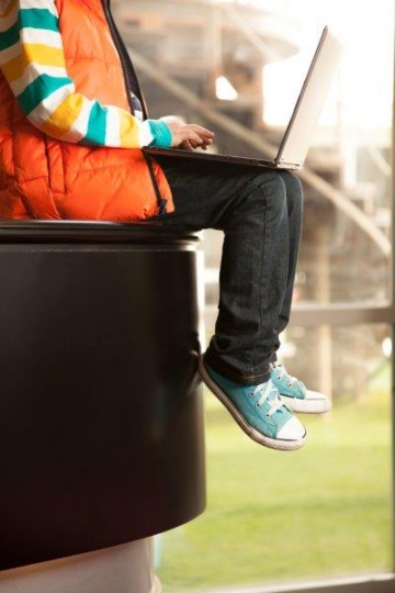 Smart Kid Working on Laptop