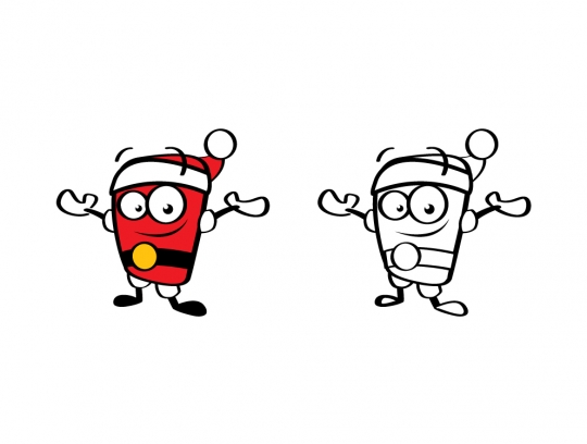 red and ehite animations