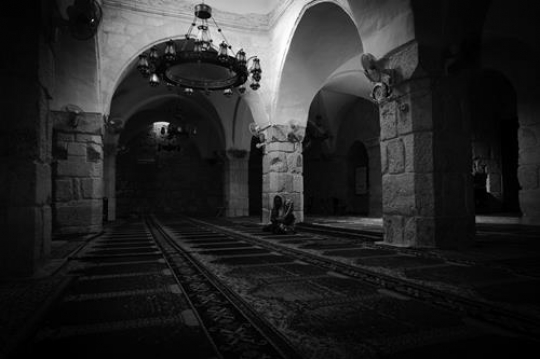 Inside of old mosque in Ajloun