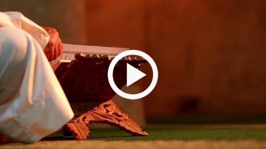 Reading Quran at the mosque