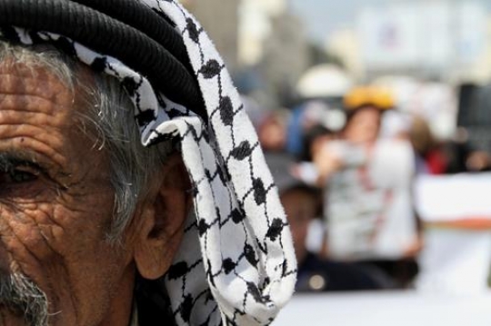 Old Palestinian Man in Qalandia 