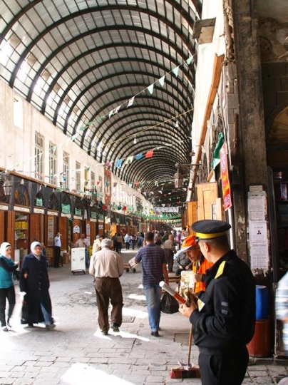 police man in the market