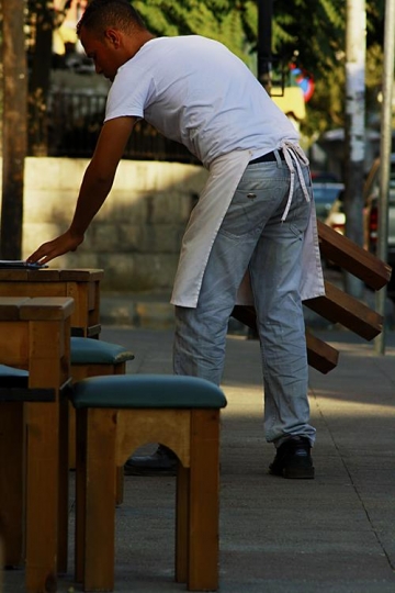Waiter in Ammani Caffe