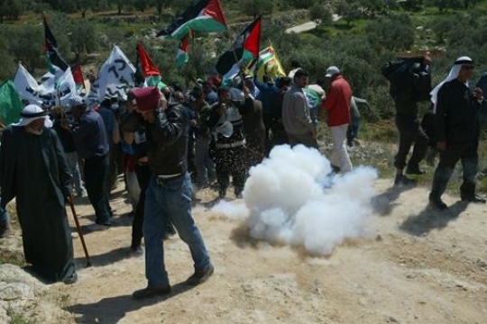 Palestinians demonstrate again