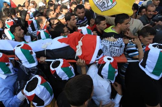Palestinian martyrs funeral