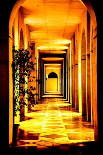 interior modern Building, passage