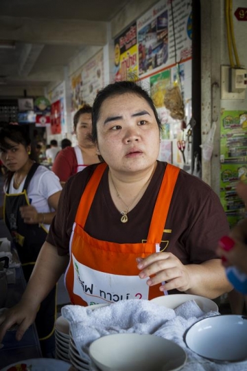 worker at a chinese restaurant