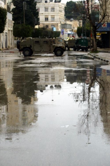 view of wet street in palestine