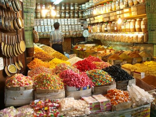 entrance of spices shop