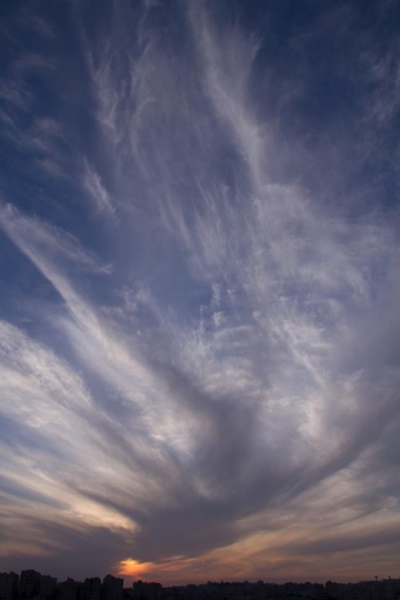Sky background on sunset. Nature composition.